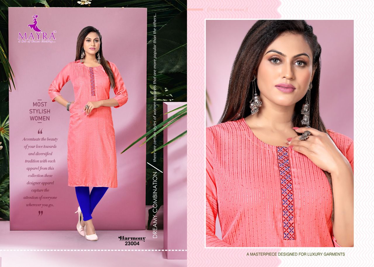 Mayra Harmony Cotton Daily Wear Printed Designer Kurti Collection