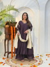 Naisha K 417 Roman Ghera Work Kurti With Plazzo Dupatta Suppliers In India