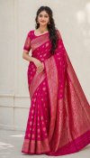 Self Elampillai Silk Rich Copper Zari Weaving Pallu Saree