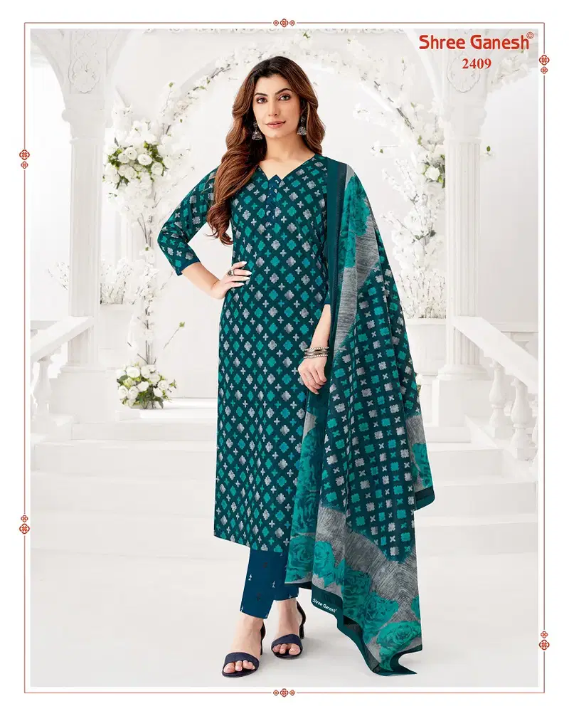 Samaiyra Vol 14 By Shree Ganesh Cotton Printed Kurti With Bottom Dupatta Wholesale Online