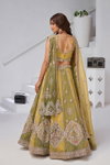 Yellow Colour Georgette Tissue Zari Work Lehenga With Blouse And Dupatta Wholesale In India Kf 2170