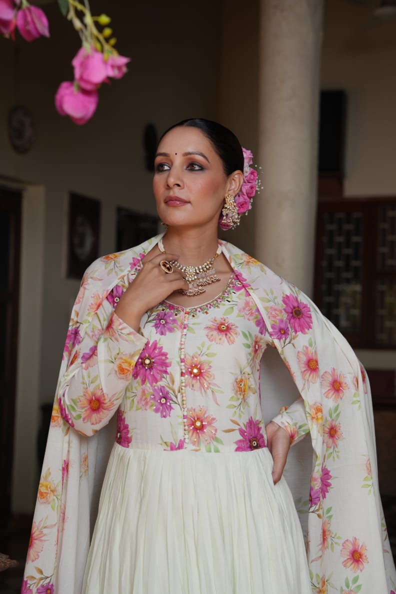 Tanyaa P 251 Cotton Anarkali Readymade Suit Suppliers In India
