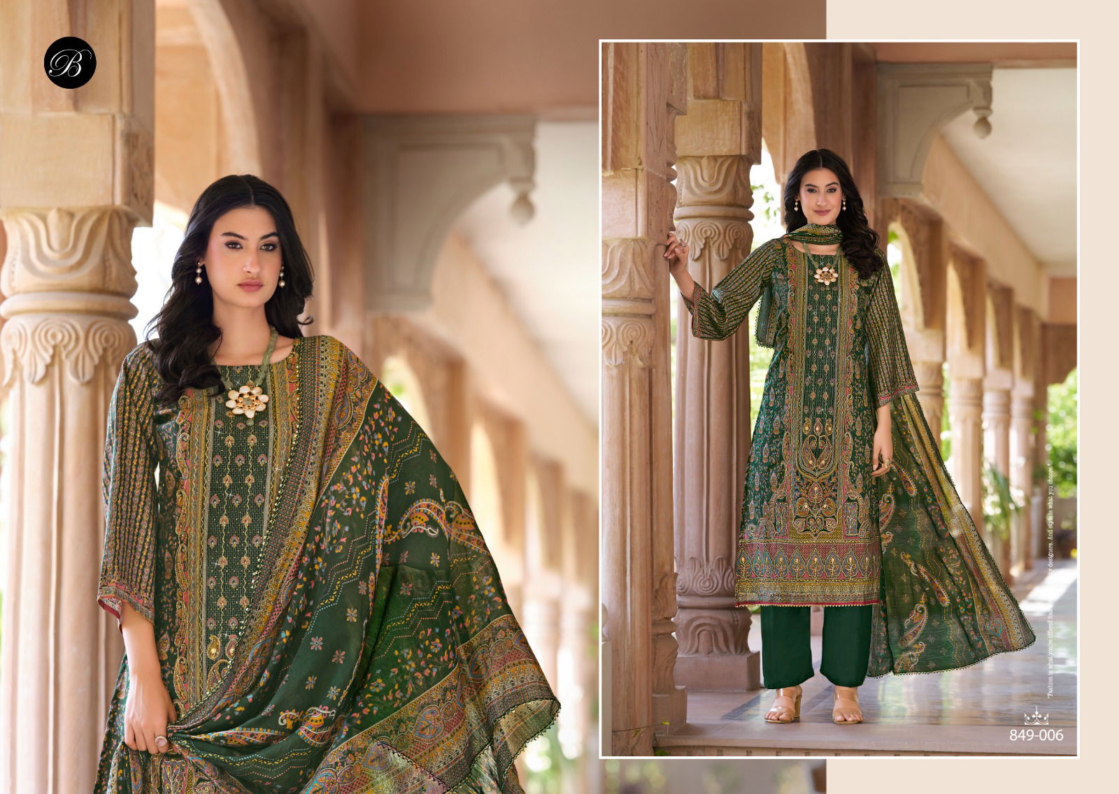 Nusrat Vol 5 By Belliza Modal Viscose Printed Dress Material Orders In India