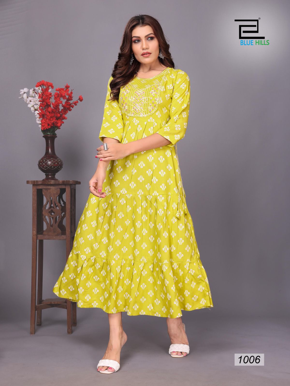 Blue Hills Sarfanaz Vol 10 Printed Anarkali Kurtis Catalog

