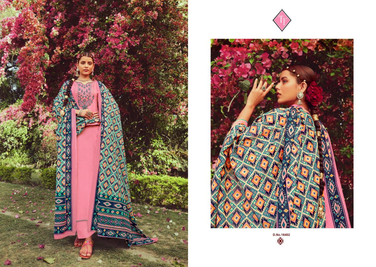 TANSIHK FASHION IKRAT Fancy Designer latest festive Wear Pure Jam Silk With Kashmiri Embroidery Neck Salwar Suit Collection
