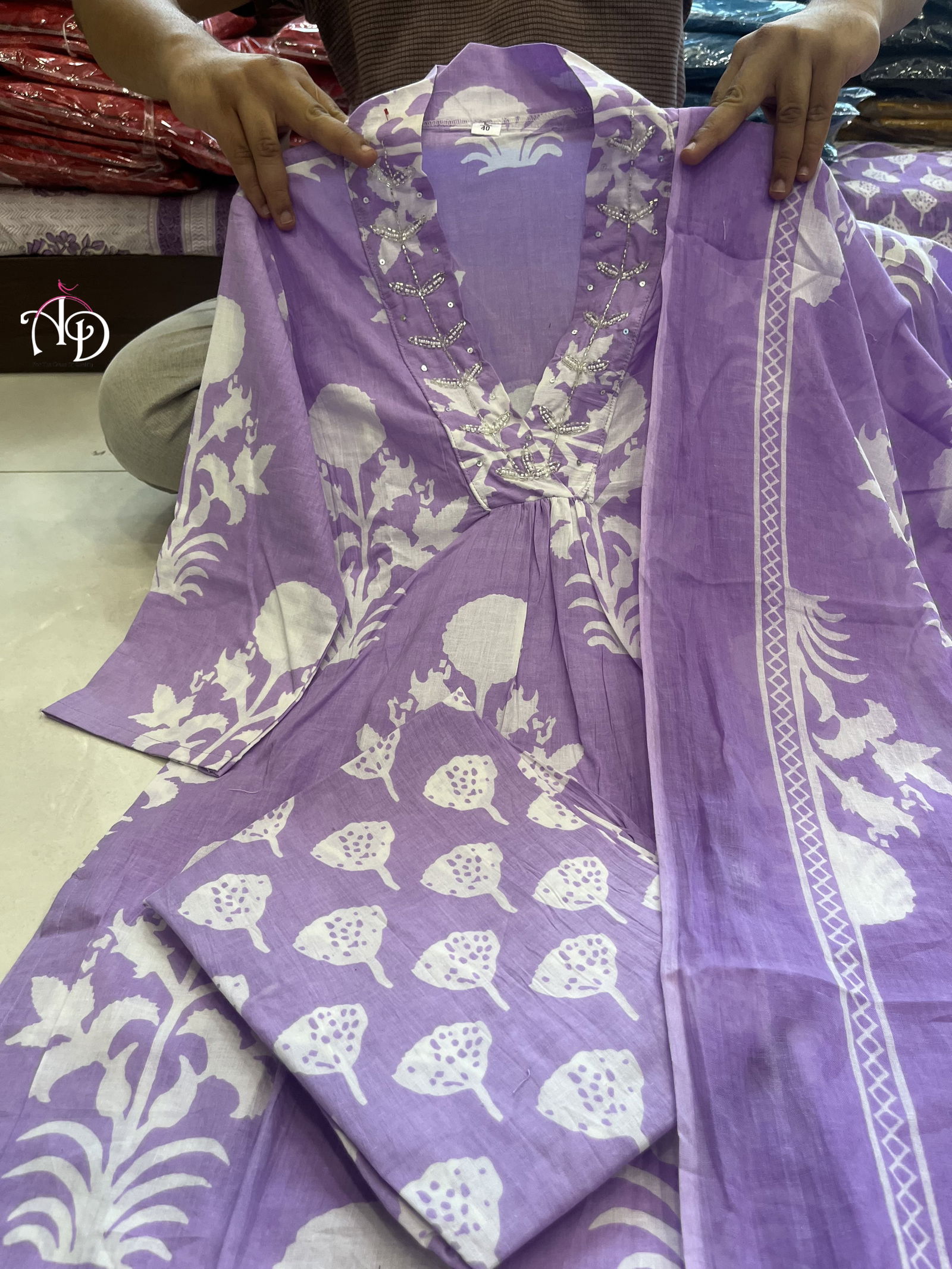 Akshar Designer Alia Cut Pure Cotton Top With Bottom Dupatta Orders In India