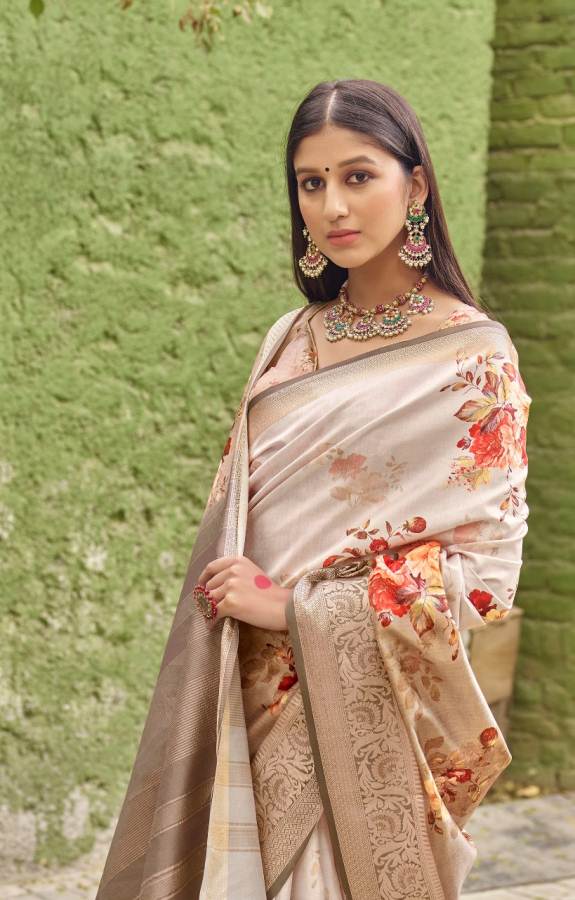 Shangrila Nitara Digital Latest Collection of Designer Printed Silk Saree 