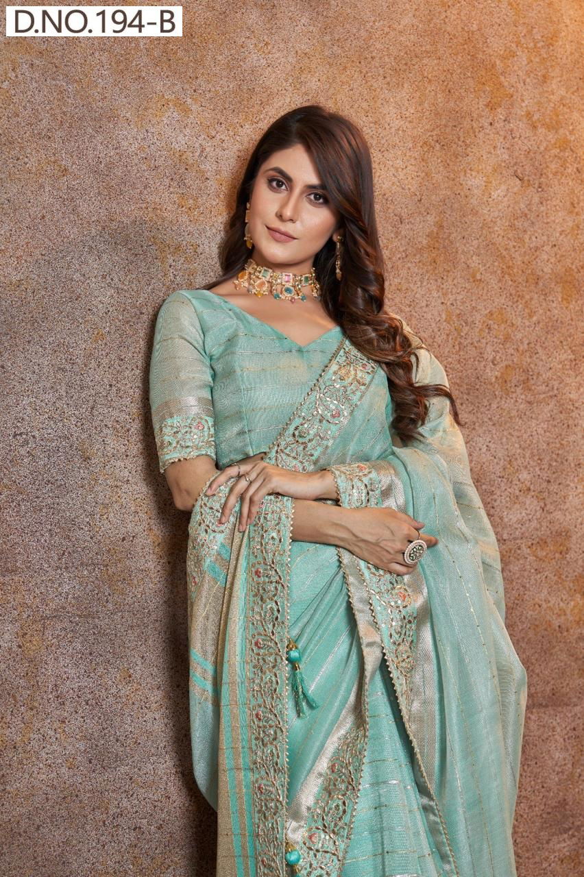 Sumitra 194 A To 194 H Top Dayed Sequins Lining Wholesale Price In Surat