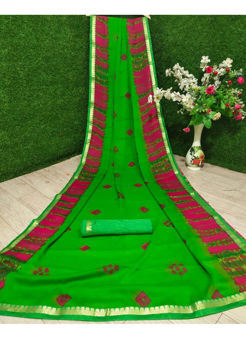 Mahek 38 Latest Fancy Casual Wear Designer Georgette Printed Saree Collection