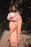 DF 132 Ankita Embroidery Soft Linen Designer Sarees Wholesale Market In Surat With Price