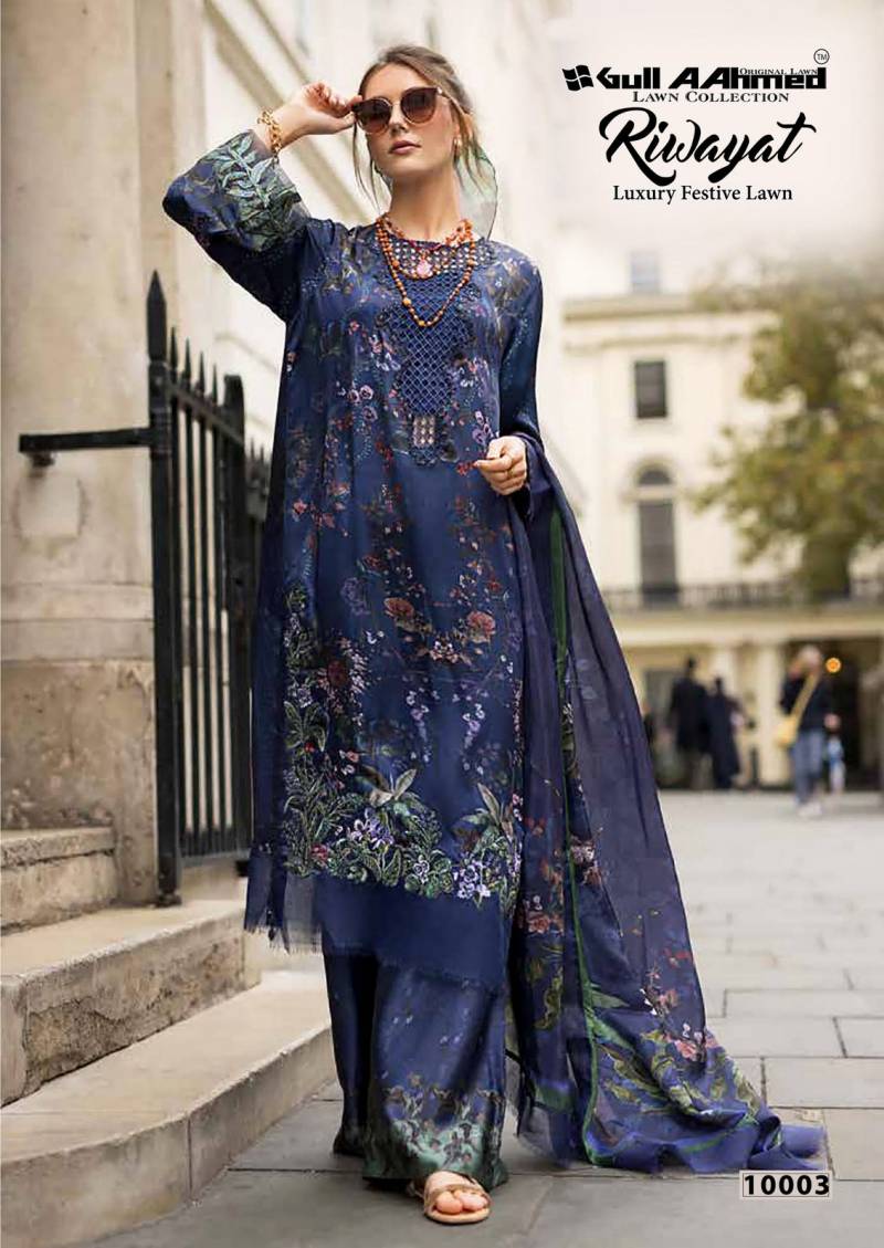 Riwayat Vol 10 By Gull A Ahmed Readymade Cotton Kurti Sets Wholesale Clothing Distributors In India