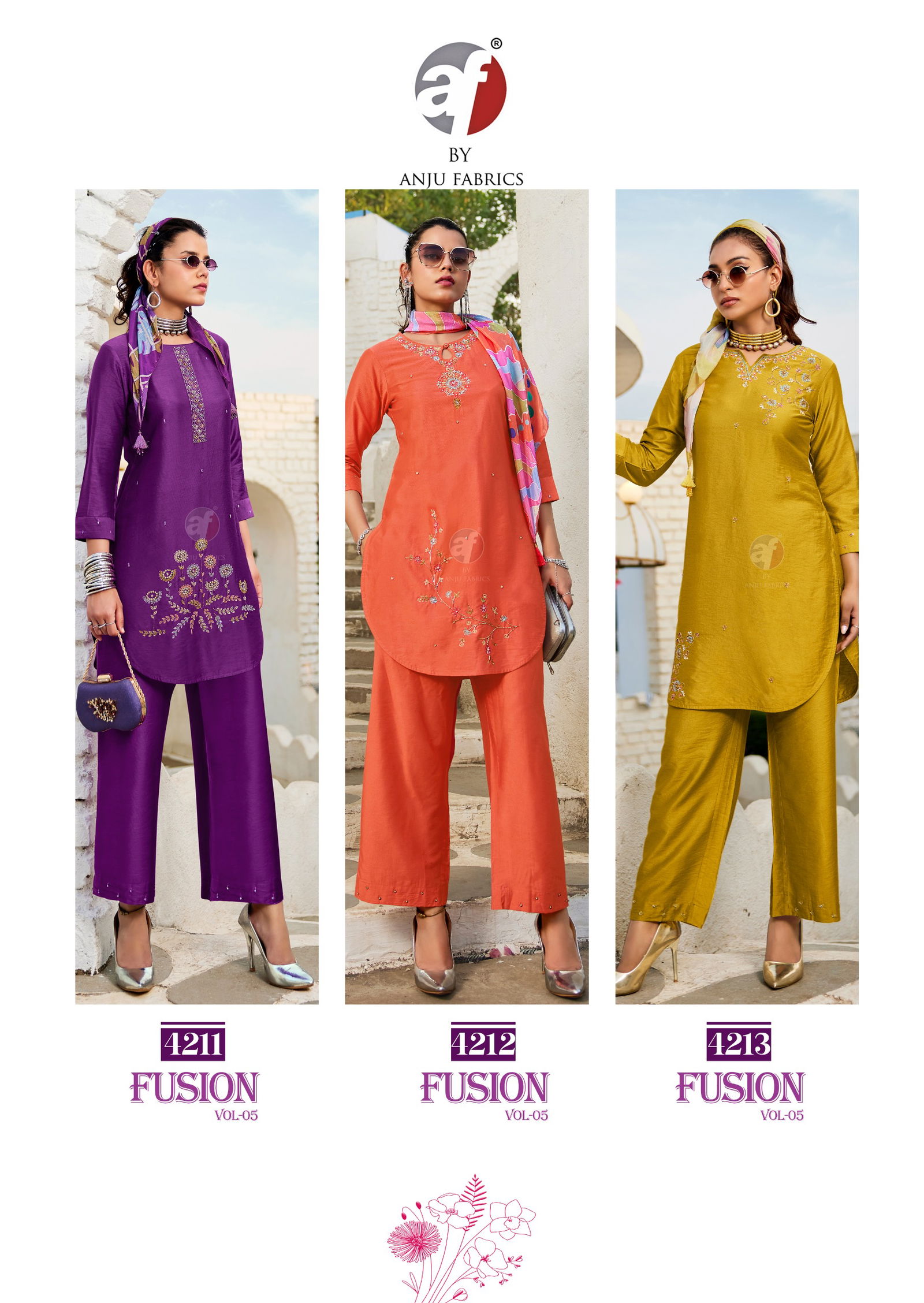 Af Fusion Vol 4 Viscose Fancy Co Ord Set Wholesale Market In Surat
