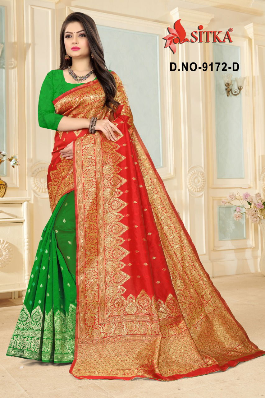 Subhlaxmi 9172 Fancy Designer Casual Wear Handloom Cotton Silk Sarees collection
