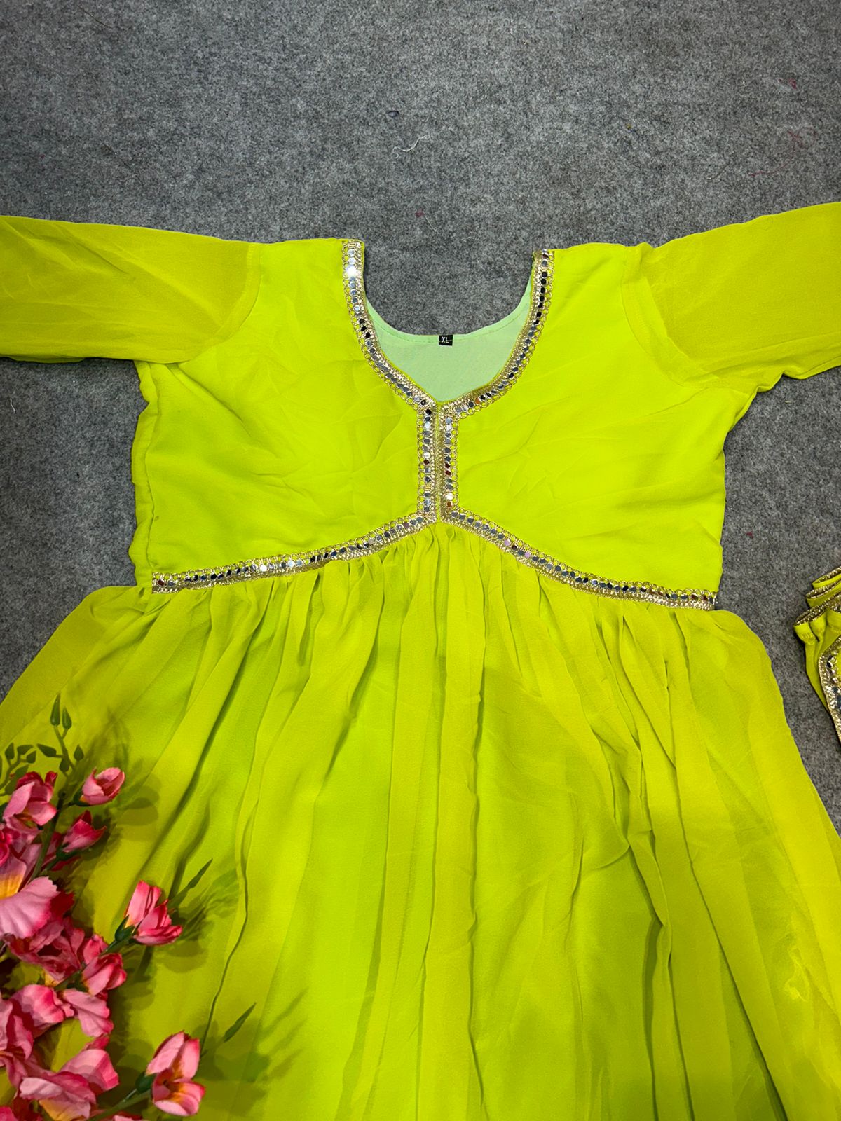DC G36 Green Colour Anarkali Readymade Suits Wholesale Clothing Distributors In India