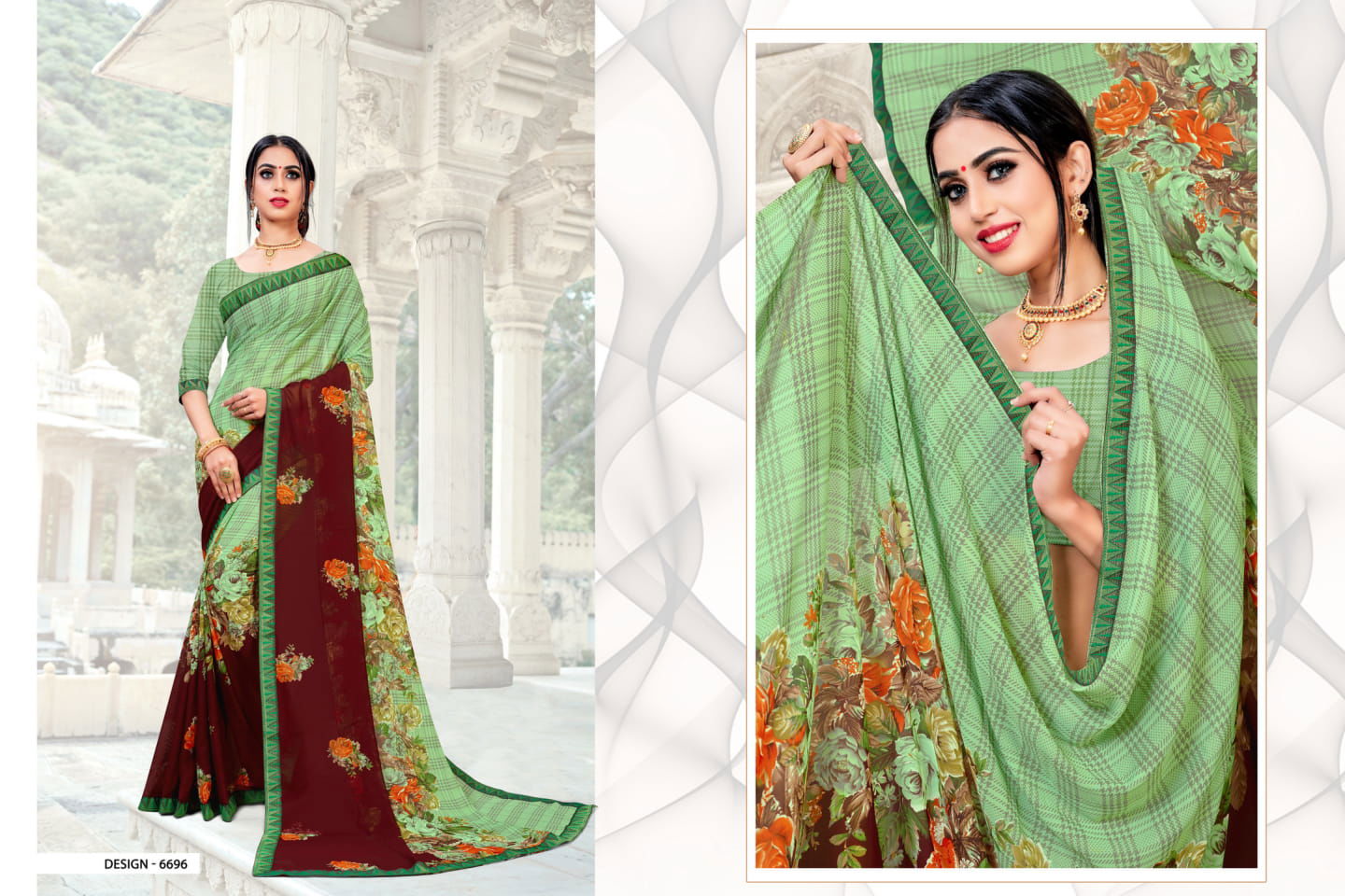 Haytee Fantasy Latest Collection Regular Wear Rennial Printed Sarees
