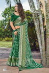 Rekha By Kashvi Moss Brasso Foil Occasion Wear Sarees Exporters In India
