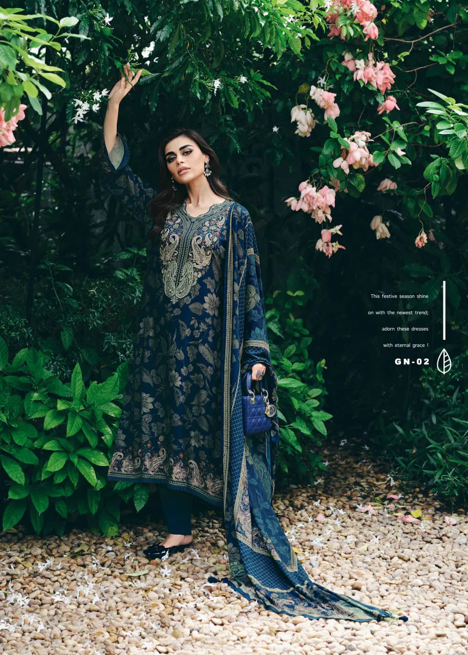 Gulnaaz Vol 3 By Varsha Muslin Designer Salwar Suits Wholesalers In Delhi