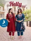 Helly By Kaya Vertican Best Anarkali Kurtis Set Wholesale Shop In Surat