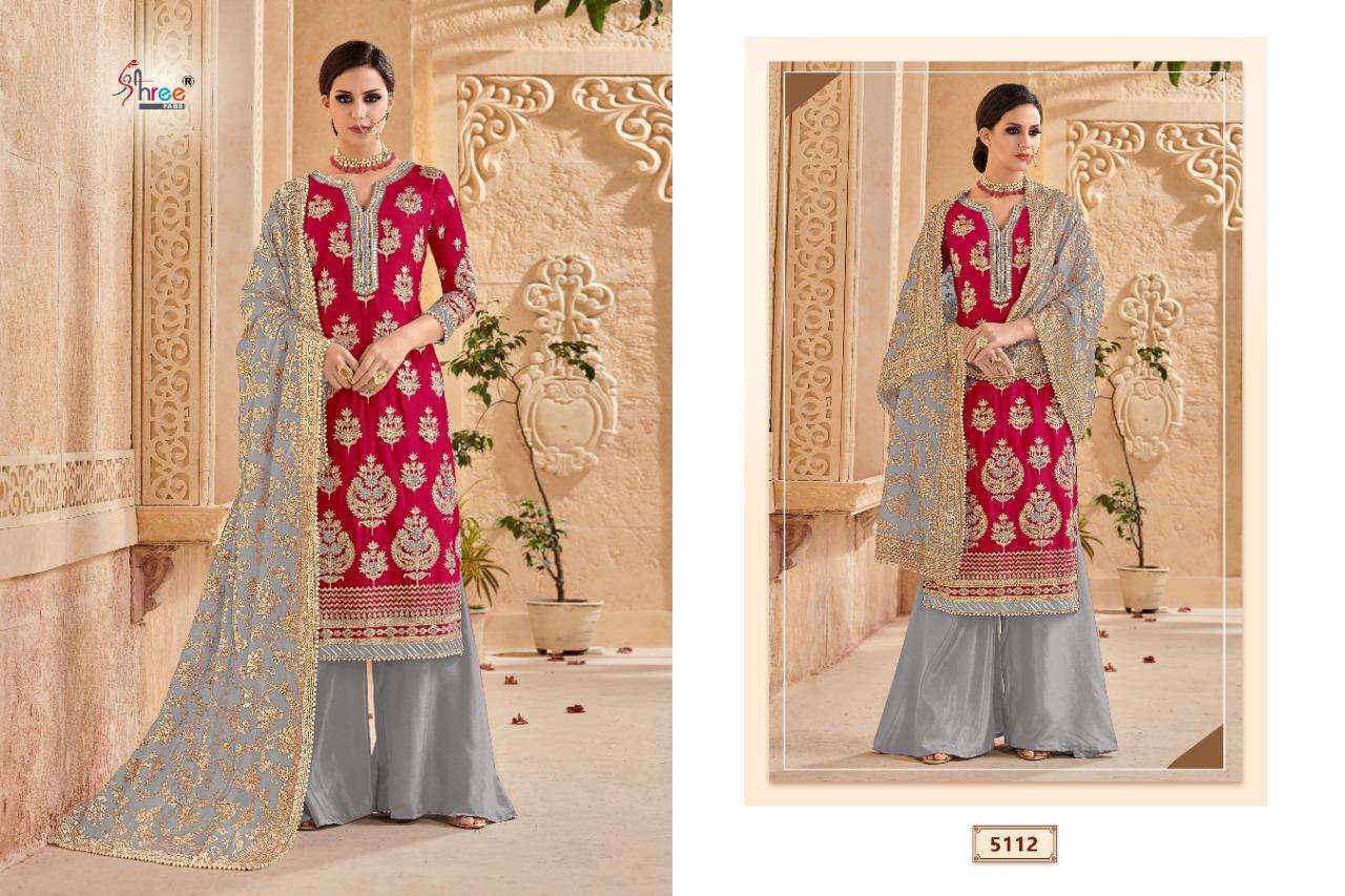 ShreeFab  Mutiyaar Gold Latest Designer Heavy Embroidery Work Salwar Suit Collection With Pure Chinon Heavy Embroidery & Four side Embroidered Lace Dupatta 