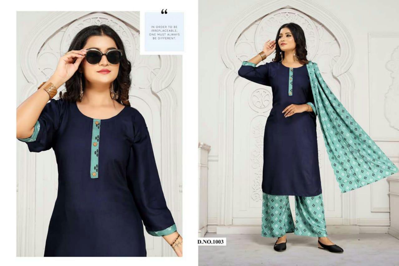 Ft Natural Latest Fancy Rayon Regular Wear Readymade Salwar Suit Collection