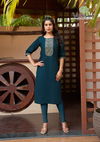 Five Star Vol 1 By Vaniska Vatican Silk Embroidery Kurtis Suppliers In India