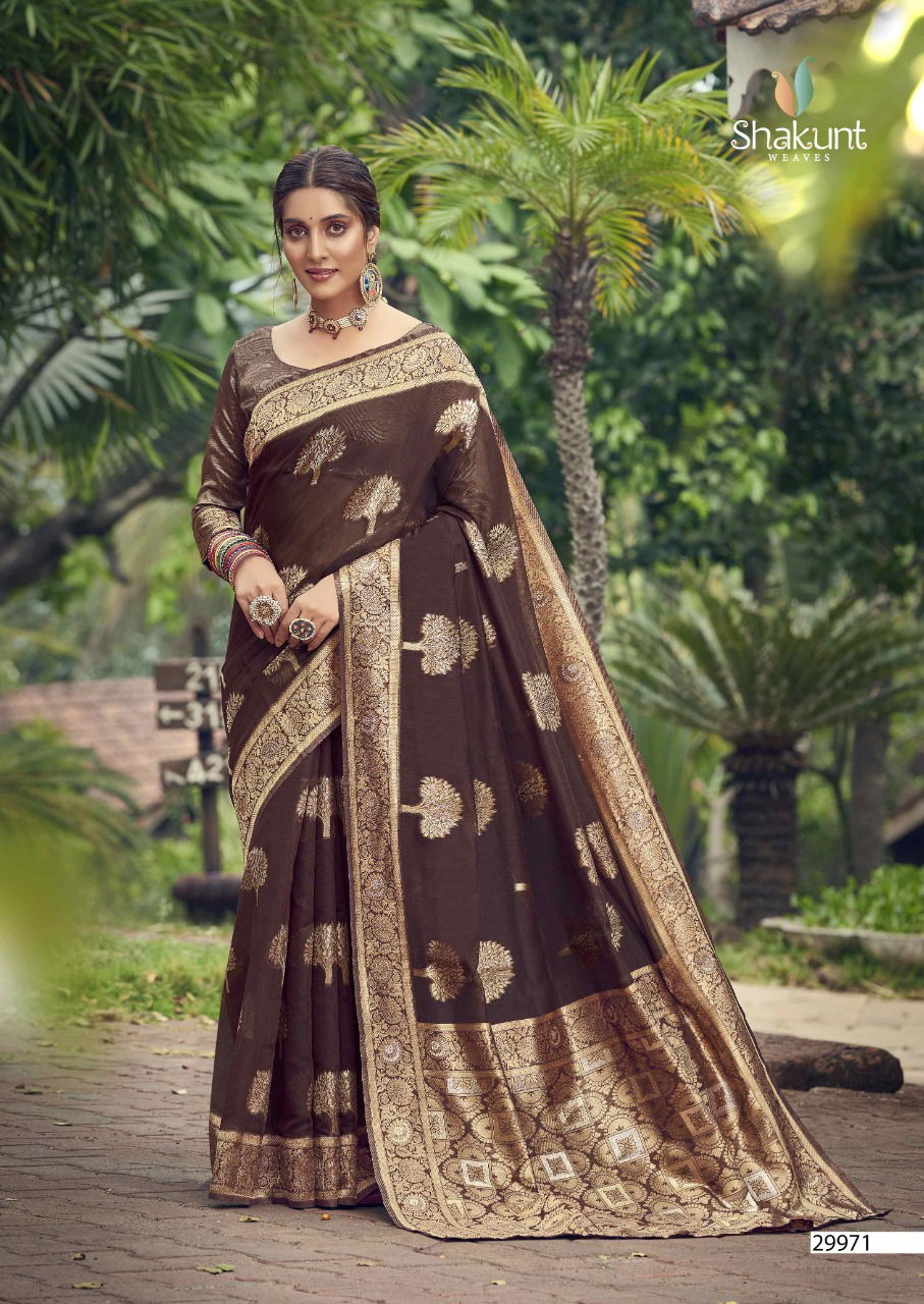 Shakunt Mangalmukhi Festive Wear Cotton Weaving Designer Saree Collection