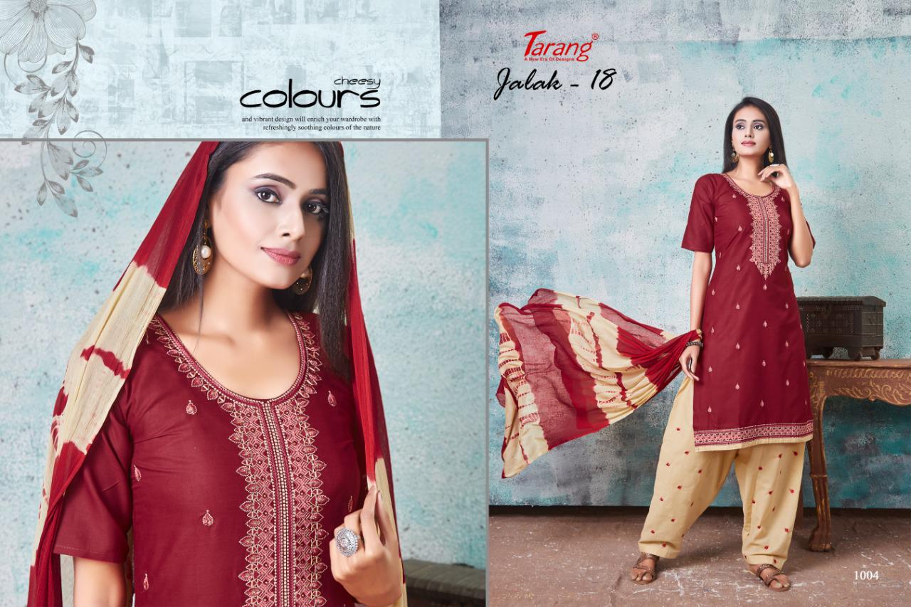 Tarang Jalak 18 Latest Designer Semi Lawn Cotton Dress Material With Nazneen Dupatta