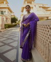 Bt 1281 Faux Georgette Mirror Worked Party Wear Saree Wholesale Online