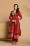 Naisha K 408 Cotton Stylish Casual Wear Kurti With Pant And Dupatta Exporters In India