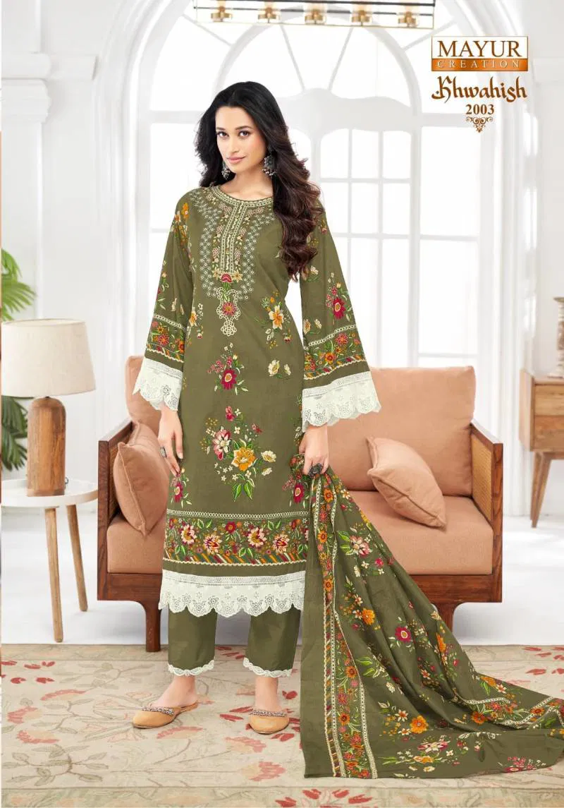 Khwahish Vol 2 By Mayur Lawn Cotton Dress Material
Wholesalers In Delhi
