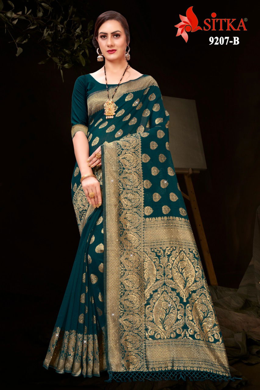 Raveena 9207 Latest Fancy Designer Casual Wear Cotton Silk Sarees Collection
