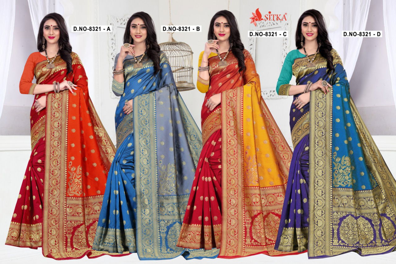 Haytee Lilly 8321 Exclusive Party Wear Festive Wear Designer Handloom Cotton Silk Saree Collection