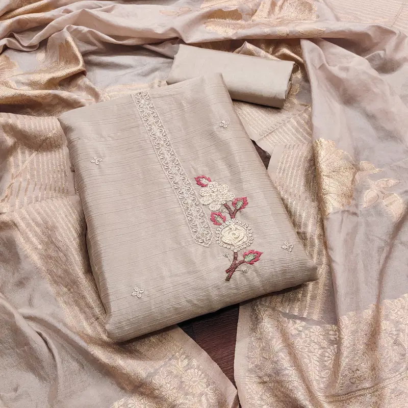 632 Colours By Rahul Nx Chinon Silk Dress Material Exporters In India