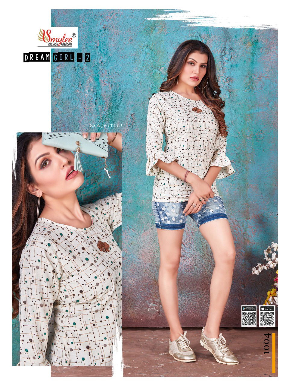 RUNG DREAM GIRL VOL-2 Latest Fancy Designers Casual Wear Heavy Foil Print Rayon Kurti Collection