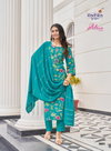 Alexa Vol 5 By Radhika Vertican Silk Kurti With Bottom Dupatta Wholesale Price In Surat