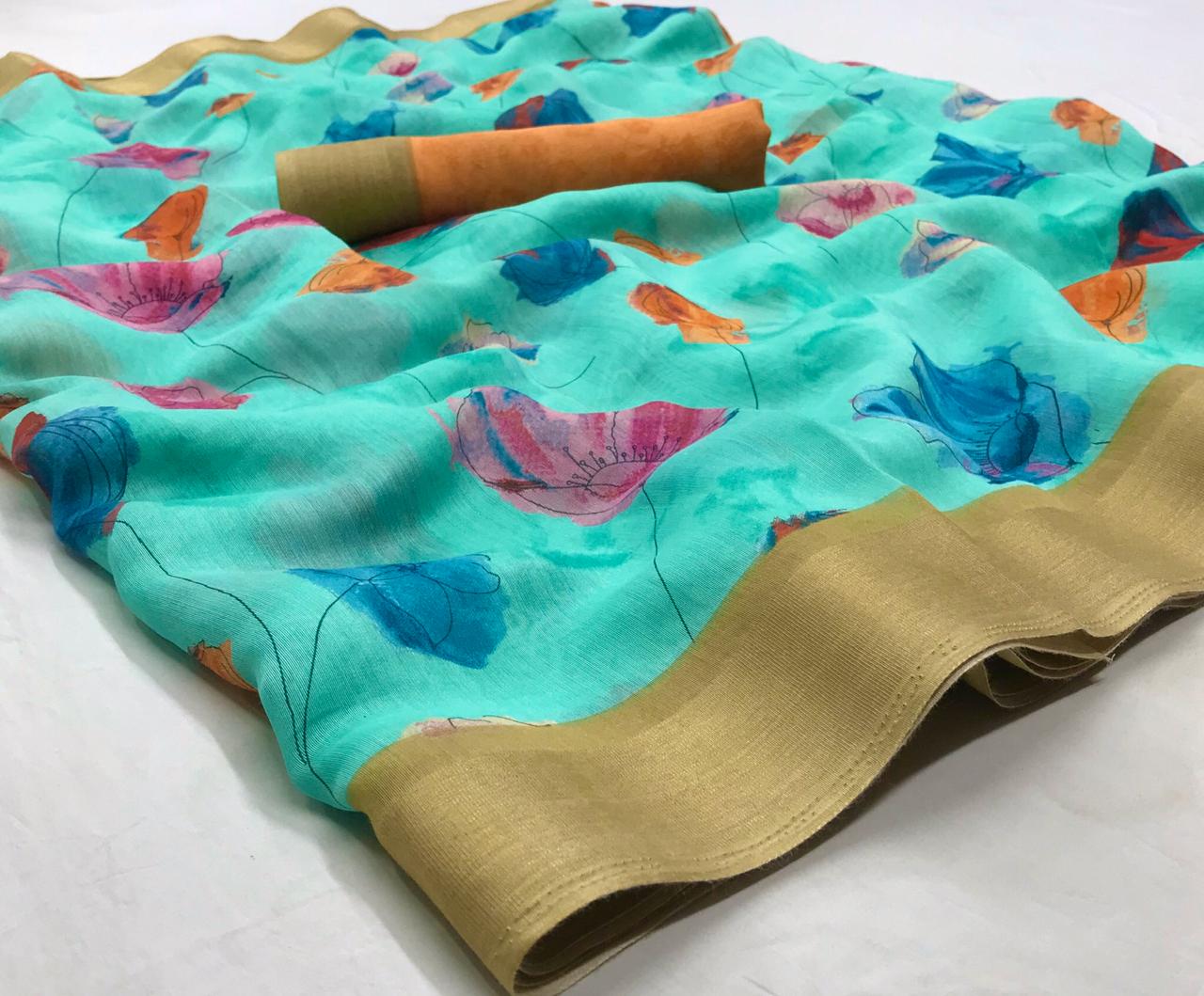 Lt New Collection Daily wear Linen Silk Saree Collection