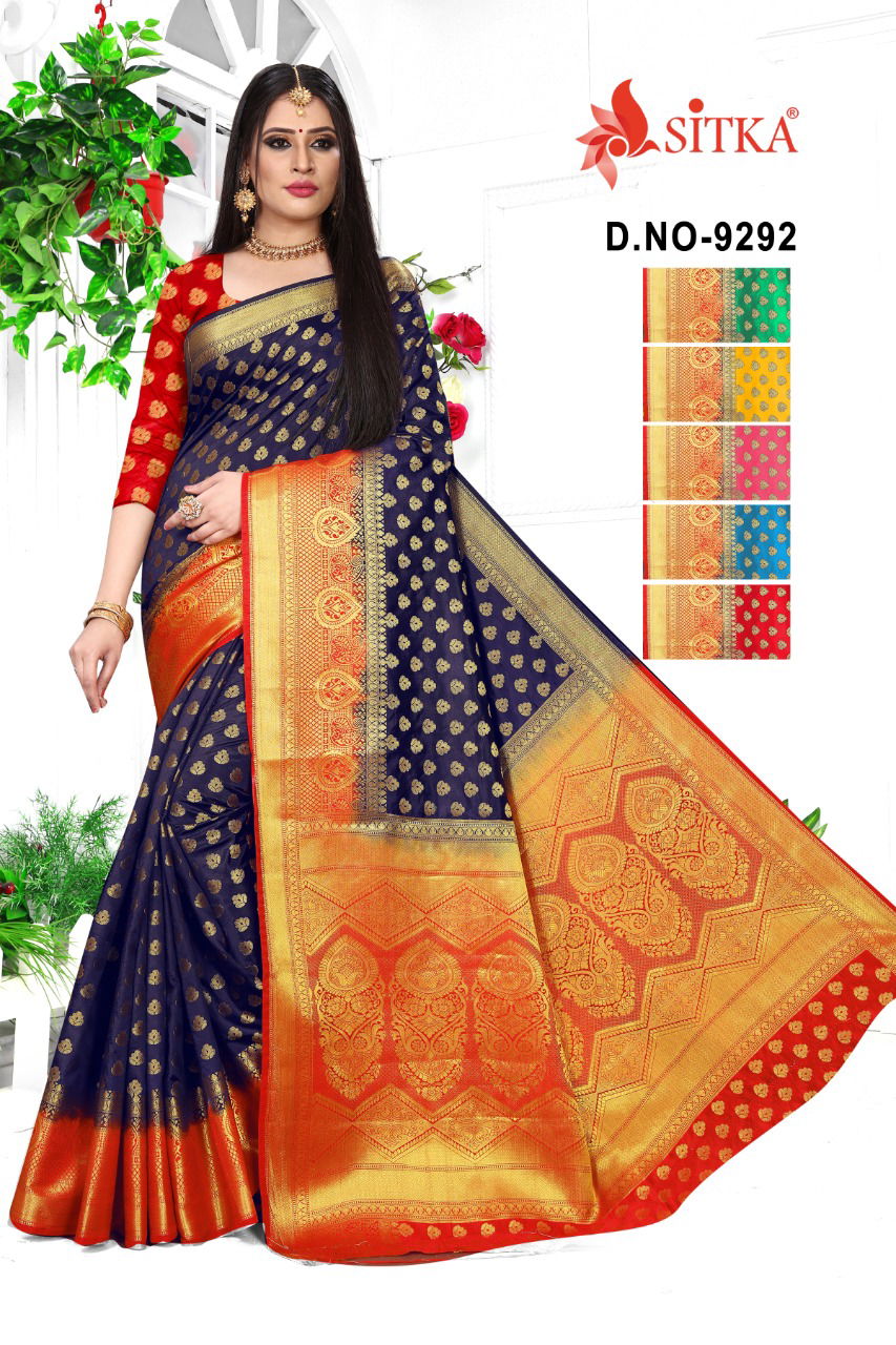 Sixteen 9292 Latest Fancy Designer Festive Wear Cotton Silk Festive Wear Saree Collection
