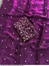 Tew Space Sattin Sequence Full Worked Saree