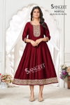 Sofia By Sangeet ichitra Blooming Silk Wholesale Anarkali Kurtis In India