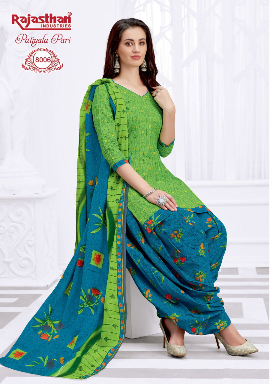 Rj Patiyala Pari 8 Latest Fancy Casual Wear Cotton Print Top Bottom And Dupatta Readymade Collection