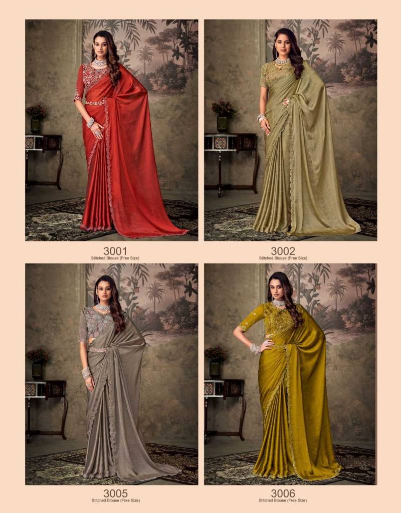 Sanskar Gucci Chiffon With Khatli Sequence Embroidery Saree Wholesale Market In Surat