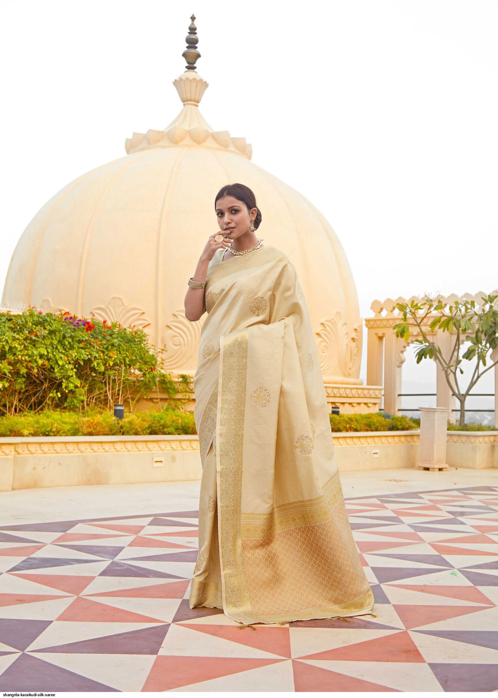 Shangrila Karaikudi Festive Wear Heavy Designer Silk Saree Collection
