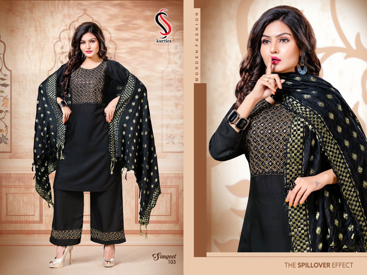 Ss Sangeet 2 Latest Fancy Rayon Designer Festive Wear Rayon Worked Ready made Salwar Suit Collection
