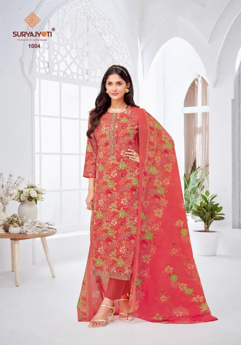 Khushboo Vol 1 By Suryajyoti Lawn Foil Printed Dress Material Wholesale Price In Surat
