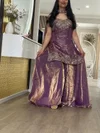 Aarvi 01 Fendy Satin Beats Work Readymade Plazzo Suits