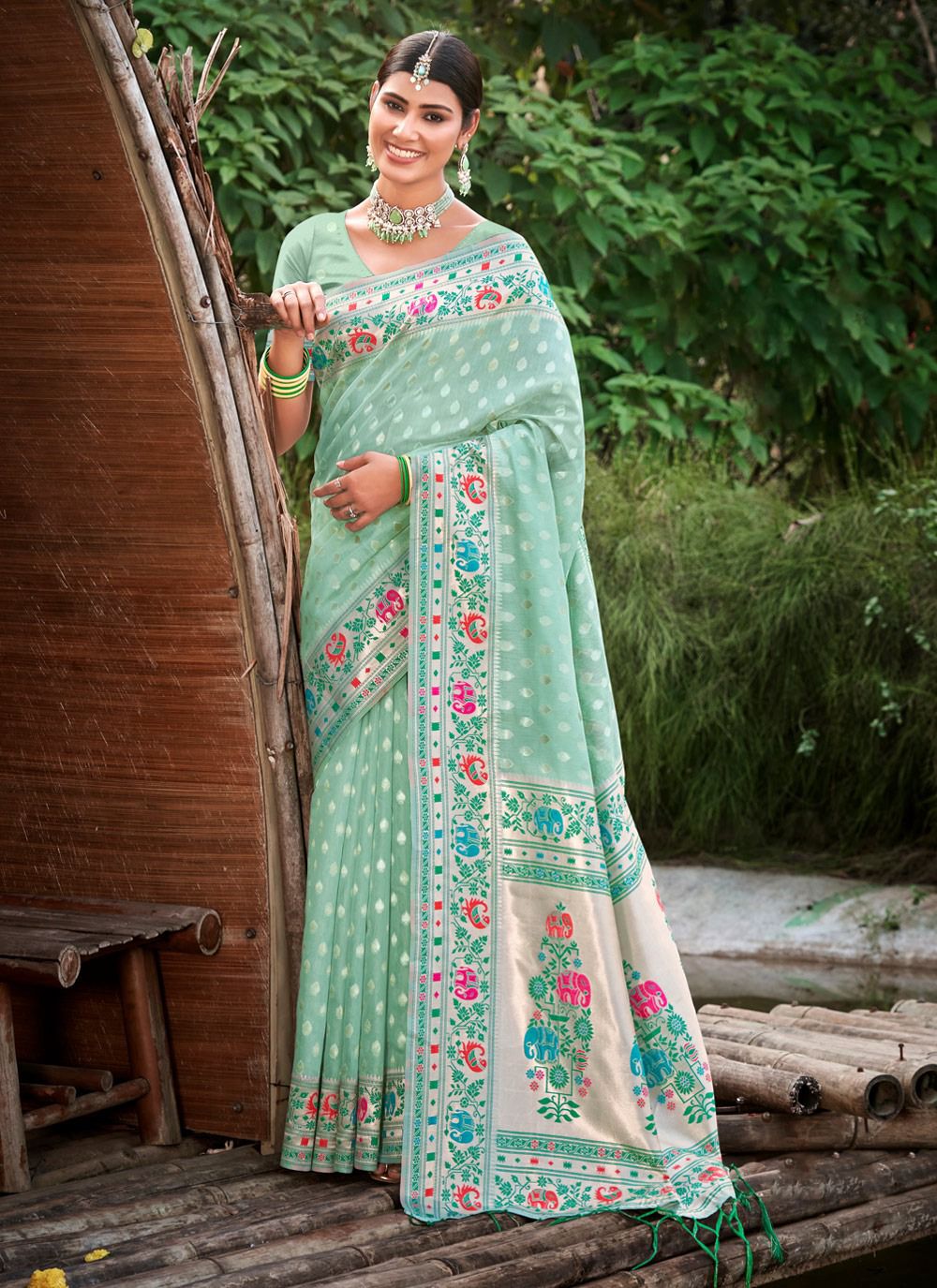 Mora Piya By Bunawat Paithani Silk Wear Saree Wholesale In Delhi