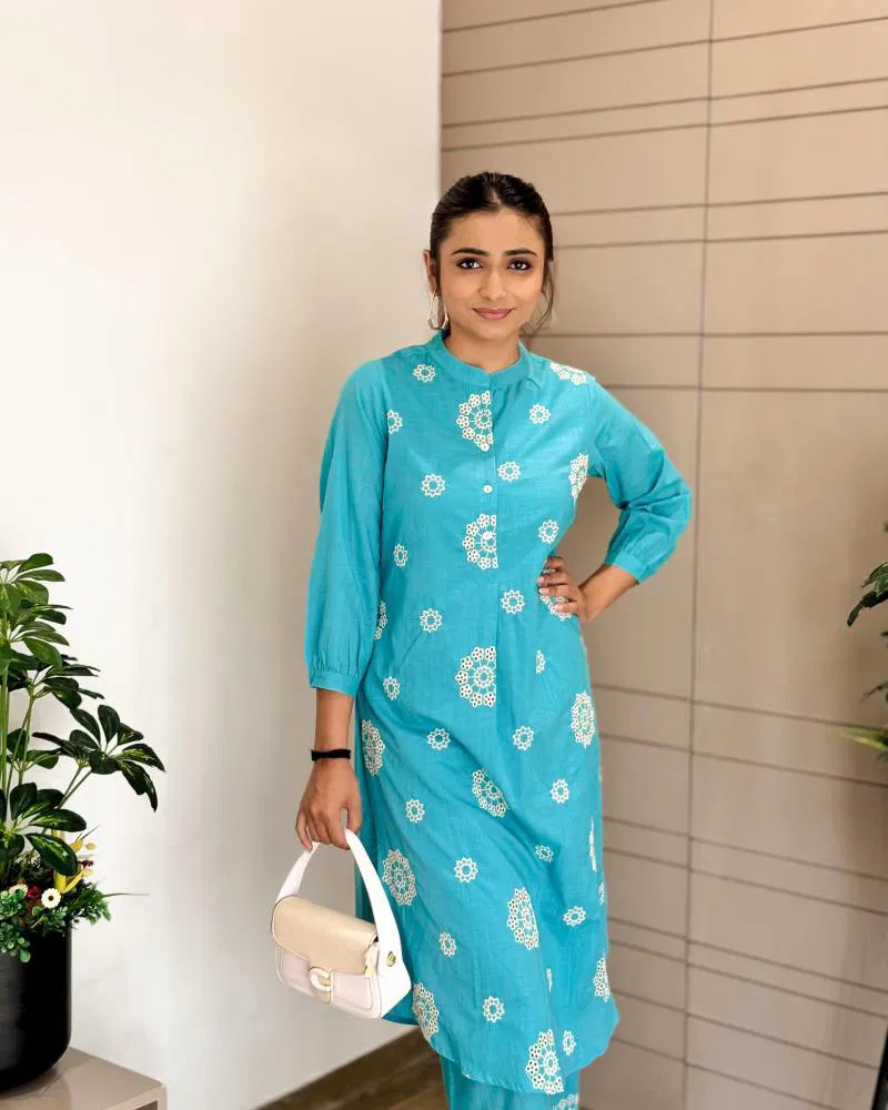 Tanyaa P 180 Cotton Lakhnavi Work Kurti With Bottom Online Wholesale