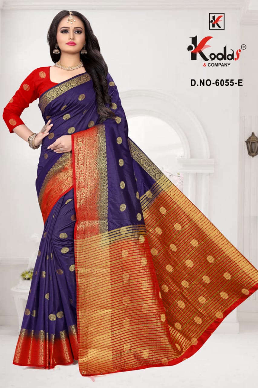 AAFRIN 6055 Latest Fancy Designer casual Wear Banarasi Silk Saree Collection
