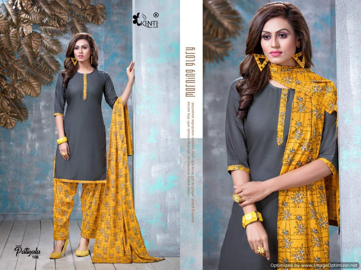 Kinti Patiyala Vol 1 Latest Designer Daily Wear Rayon Printed Readymade Dress Collection 