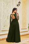 Sn 2374 Beautiful Faux Georgette Gown With Dupatta Wholesale Market In Surat